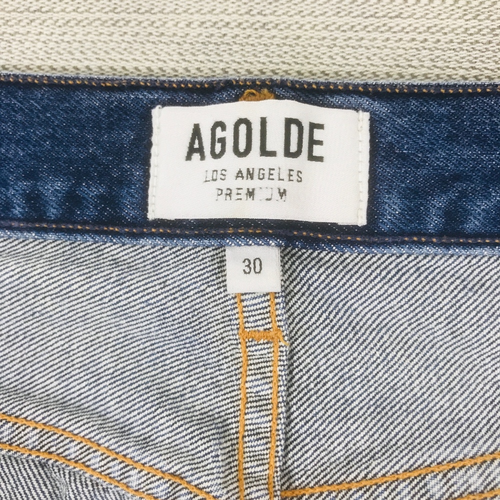 Agolde | Riley High Rise Straight Crop Jeans - Picture 3 of 8